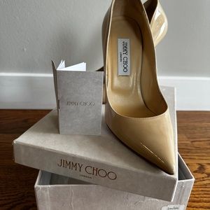 Authentic Jimmy Choo pumps, almost new,anouk petent leather node-  size 39